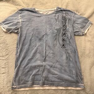 Men's Blue Graphic T-Shirt